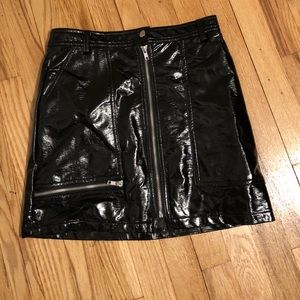 NWOT UO PATENT LEATHER SKIRT